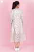 Mulmul Cotton Dress  In Block Print